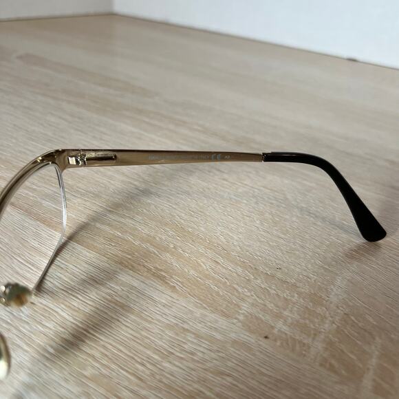 Jimmy Choo 58 FZ6 Eyeglasses Brown Gold Frames Only Metal Half Rim 54-16-135 main image 10